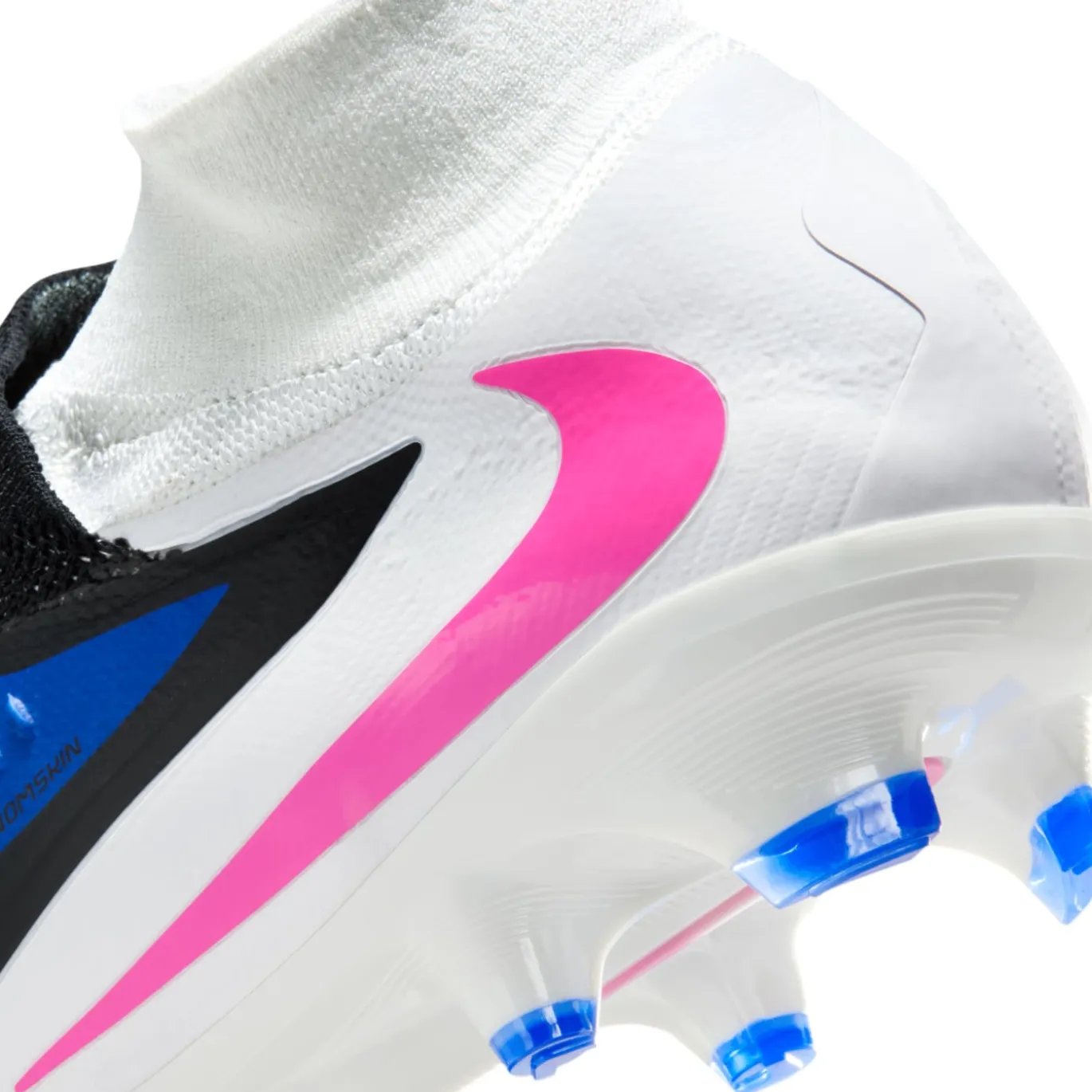 Nike Phantom 6 High Pro Gras Voetbalschoenen (FG) Blauw Wit Felroze