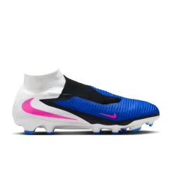 Nike Phantom 6 High Pro Gras Voetbalschoenen (FG) Blauw Wit Felroze