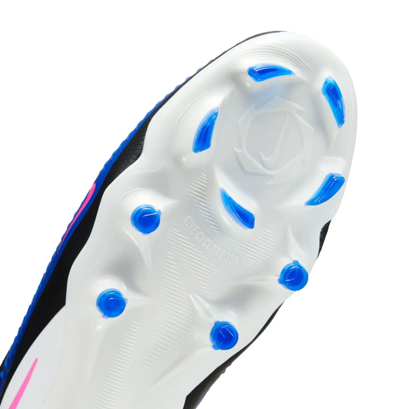 Nike Phantom 6 High Pro Gras Voetbalschoenen (FG) Blauw Wit Felroze