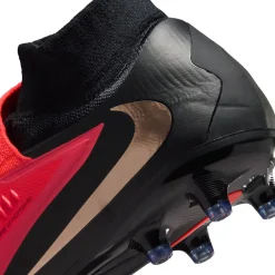 Nike Phantom 6 High Pro Kunstgras Voetbalschoenen (AG) Zwart Felrood Goud