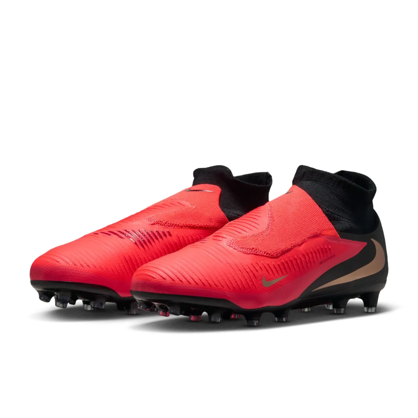 Nike Phantom 6 High Pro Kunstgras Voetbalschoenen (AG) Zwart Felrood Goud