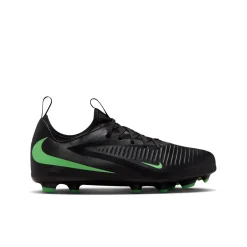 Nike Phantom 6 Low Academy Gras / Kunstgras Voetbalschoenen (MG) Kids Zwart Felgroen