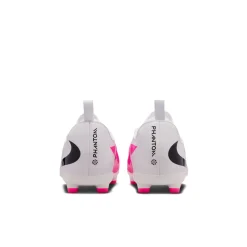 Nike Phantom 6 Low Academy Gras / Kunstgras Voetbalschoenen (MG) Kids Wit Felroze Zwart