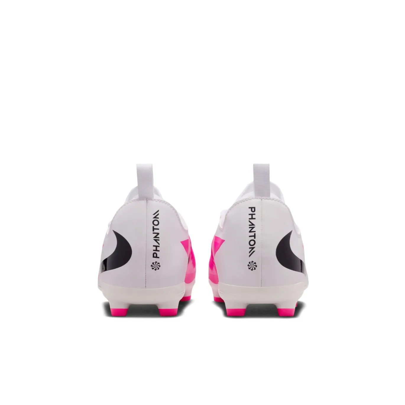 Nike Phantom 6 Low Academy Gras / Kunstgras Voetbalschoenen (MG) Kids Wit Felroze Zwart