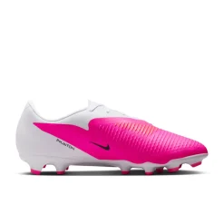 Nike Phantom 6 Low Academy Gras / Kunstgras Voetbalschoenen (MG) Wit Felroze Zwart