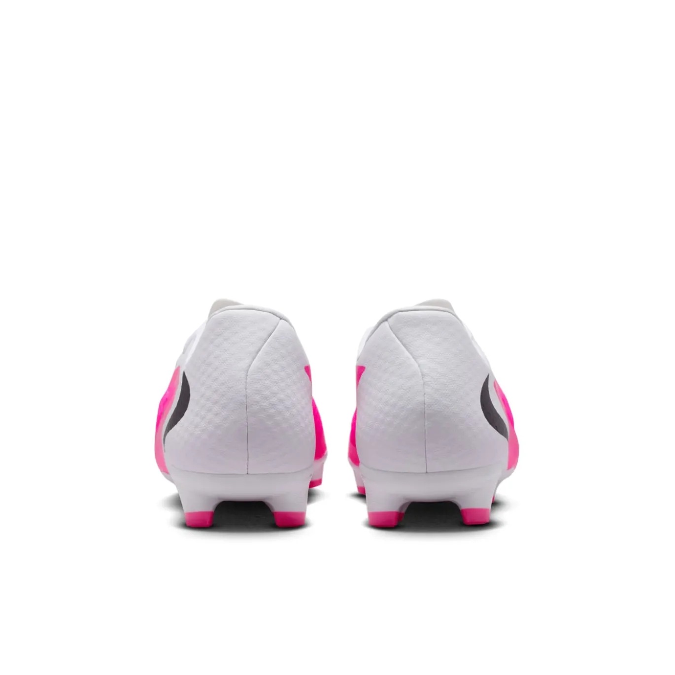 Nike Phantom 6 Low Academy Gras / Kunstgras Voetbalschoenen (MG) Wit Felroze Zwart