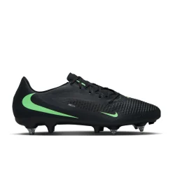 Nike Phantom 6 Low Academy IJzeren-Nop Voetbalschoenen (SG) Anti-Clog Zwart Felgroen