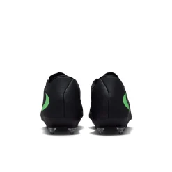 Nike Phantom 6 Low Academy IJzeren-Nop Voetbalschoenen (SG) Anti-Clog Zwart Felgroen
