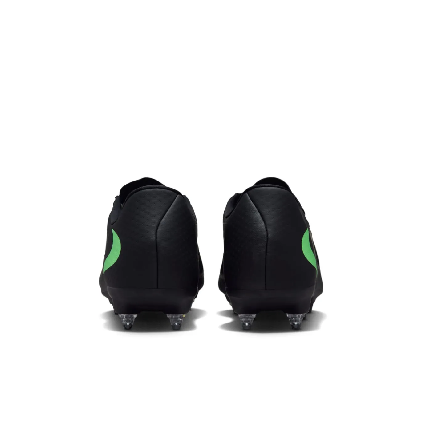 Nike Phantom 6 Low Academy IJzeren-Nop Voetbalschoenen (SG) Anti-Clog Zwart Felgroen