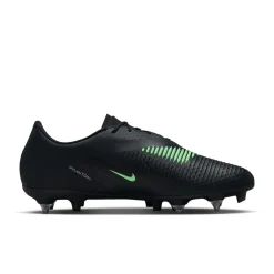 Nike Phantom 6 Low Academy IJzeren-Nop Voetbalschoenen (SG) Anti-Clog Zwart Felgroen