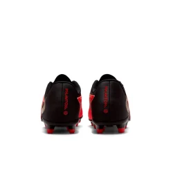 Nike Phantom 6 Low Club Gras / Kunstgras Voetbalschoenen (MG) Kids Zwart Felrood Goud