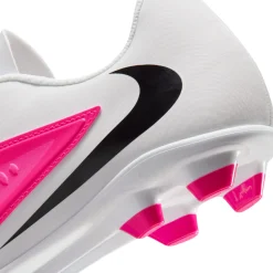 Nike Phantom 6 Low Club Gras / Kunstgras Voetbalschoenen (MG) Wit Felroze Zwart