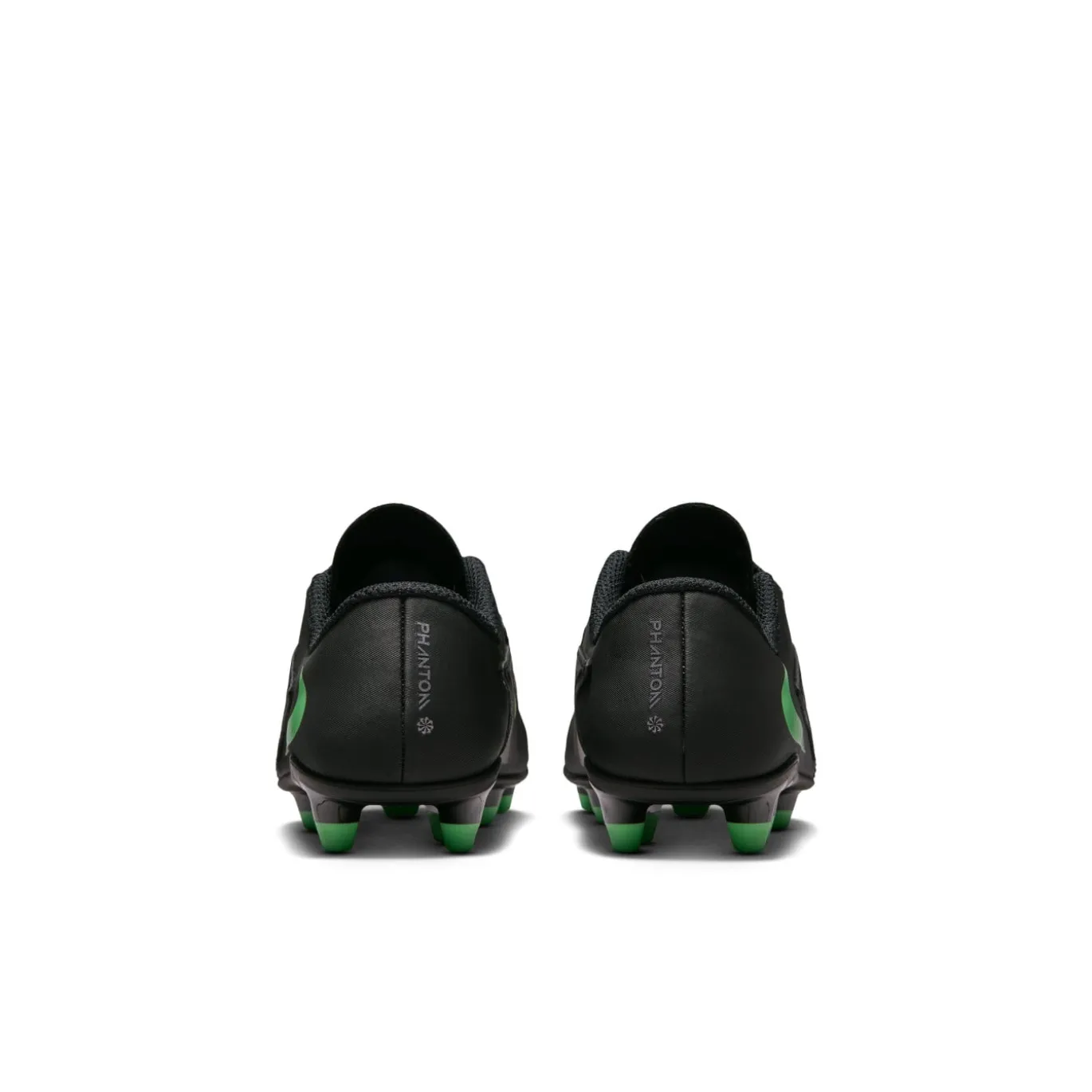 Nike Phantom 6 Low Club Gras / Kunstgras Voetbalschoenen (MG) Peuters/Kleuters Zwart Felgroen