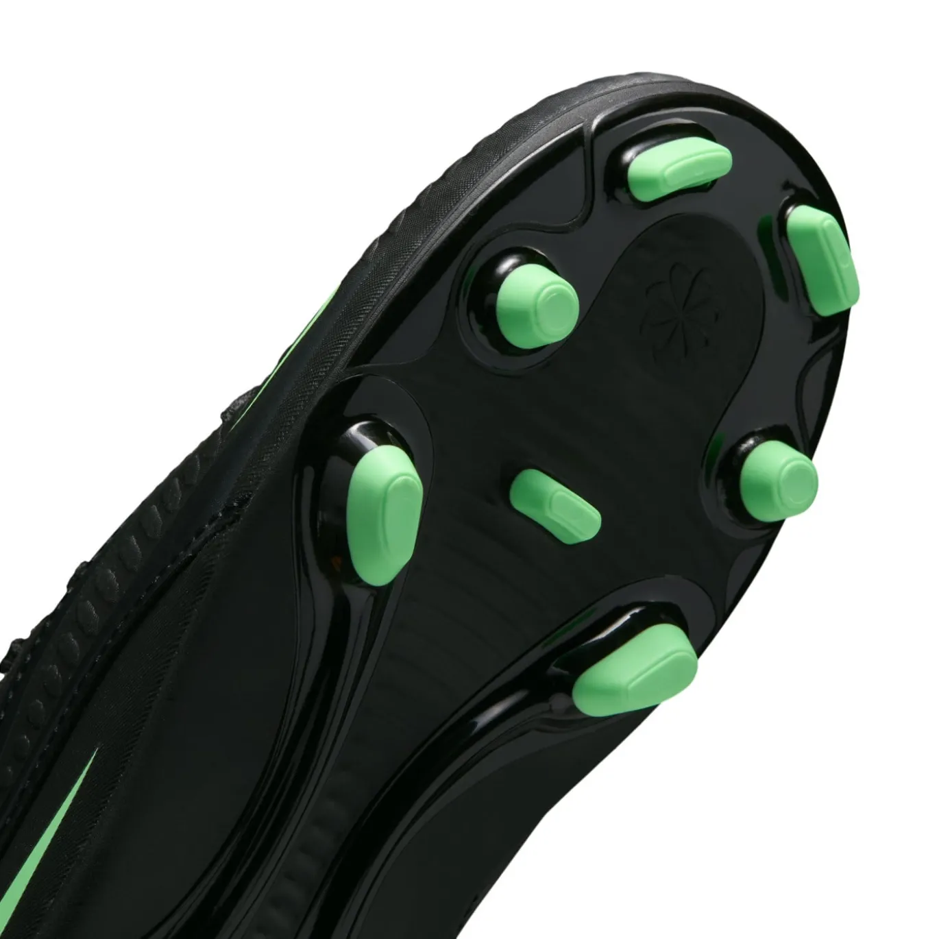 Nike Phantom 6 Low Club Gras / Kunstgras Voetbalschoenen (MG) Peuters/Kleuters Zwart Felgroen
