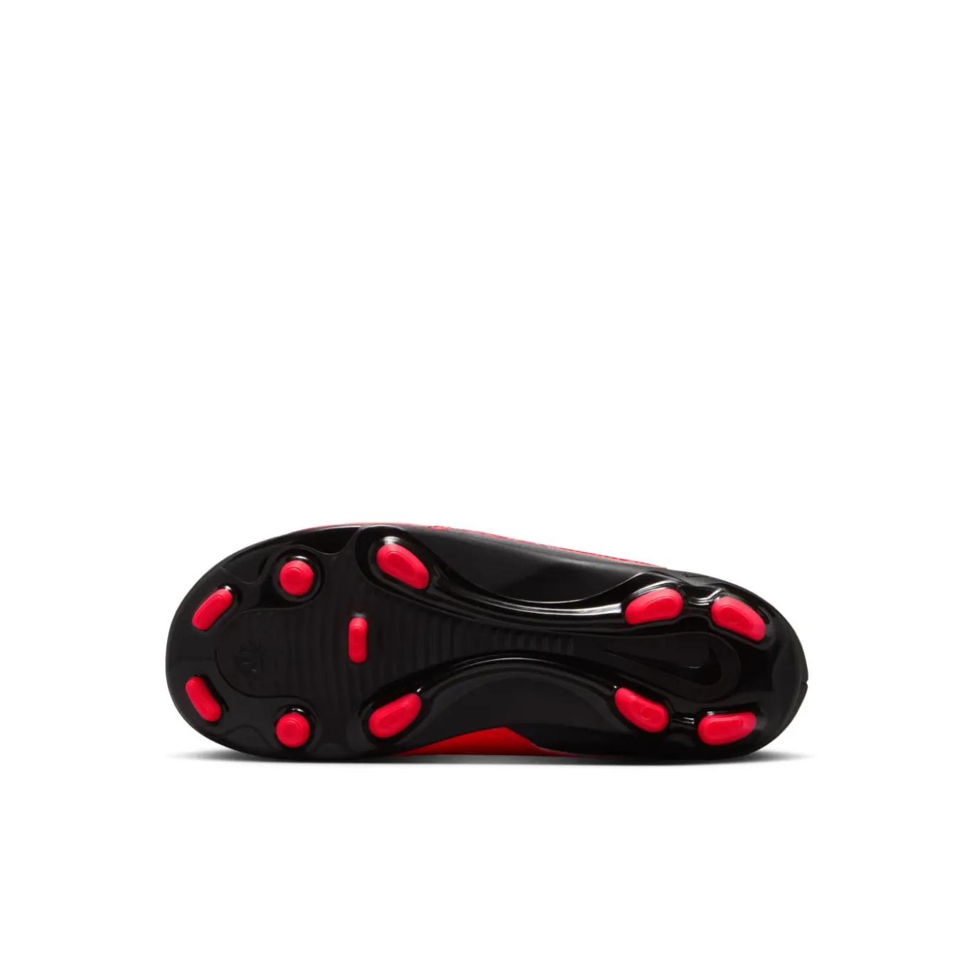 Nike Phantom 6 Low Club Gras / Kunstgras Voetbalschoenen (MG) Peuters/Kleuters Zwart Felrood Goud