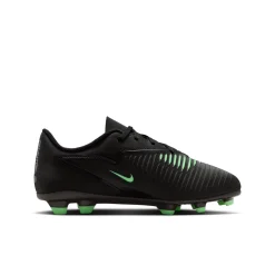 Nike Phantom 6 Low Club Gras / Kunstgras Voetbalschoenen (MG) Kids Zwart Felgroen