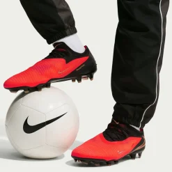 Nike Phantom 6 Low Elite Gras Voetbalschoenen (FG) Zwart Felrood Goud