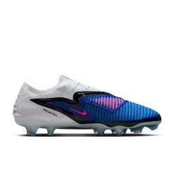 Nike Phantom 6 Low Elite Gras Voetbalschoenen (FG) Blauw Wit Felroze