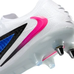 Nike Phantom 6 Low Elite IJzeren-Nop Voetbalschoenen (SG) Pro Player Blauw Wit Felroze
