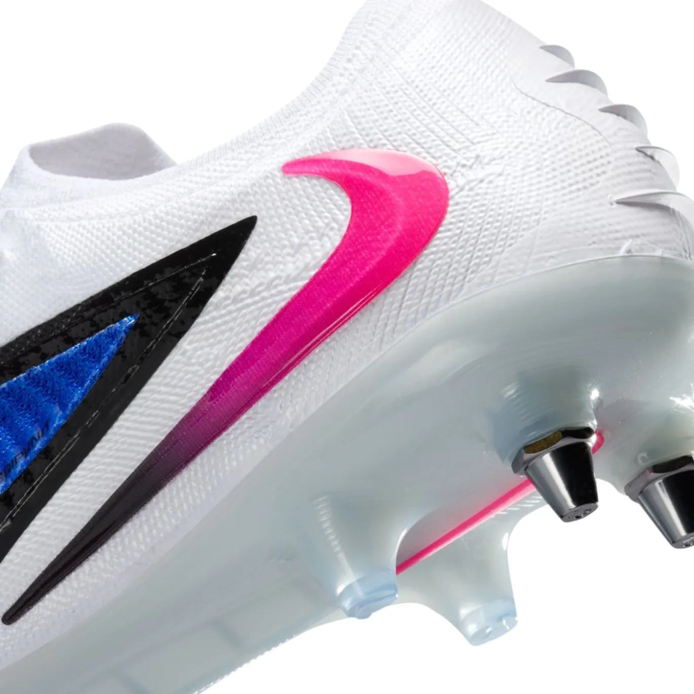 Nike Phantom 6 Low Elite IJzeren-Nop Voetbalschoenen (SG) Pro Player Blauw Wit Felroze