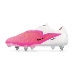 Nike Phantom 6 Low Elite IJzeren-Nop Voetbalschoenen (SG) Pro Player Wit Felroze Zwart