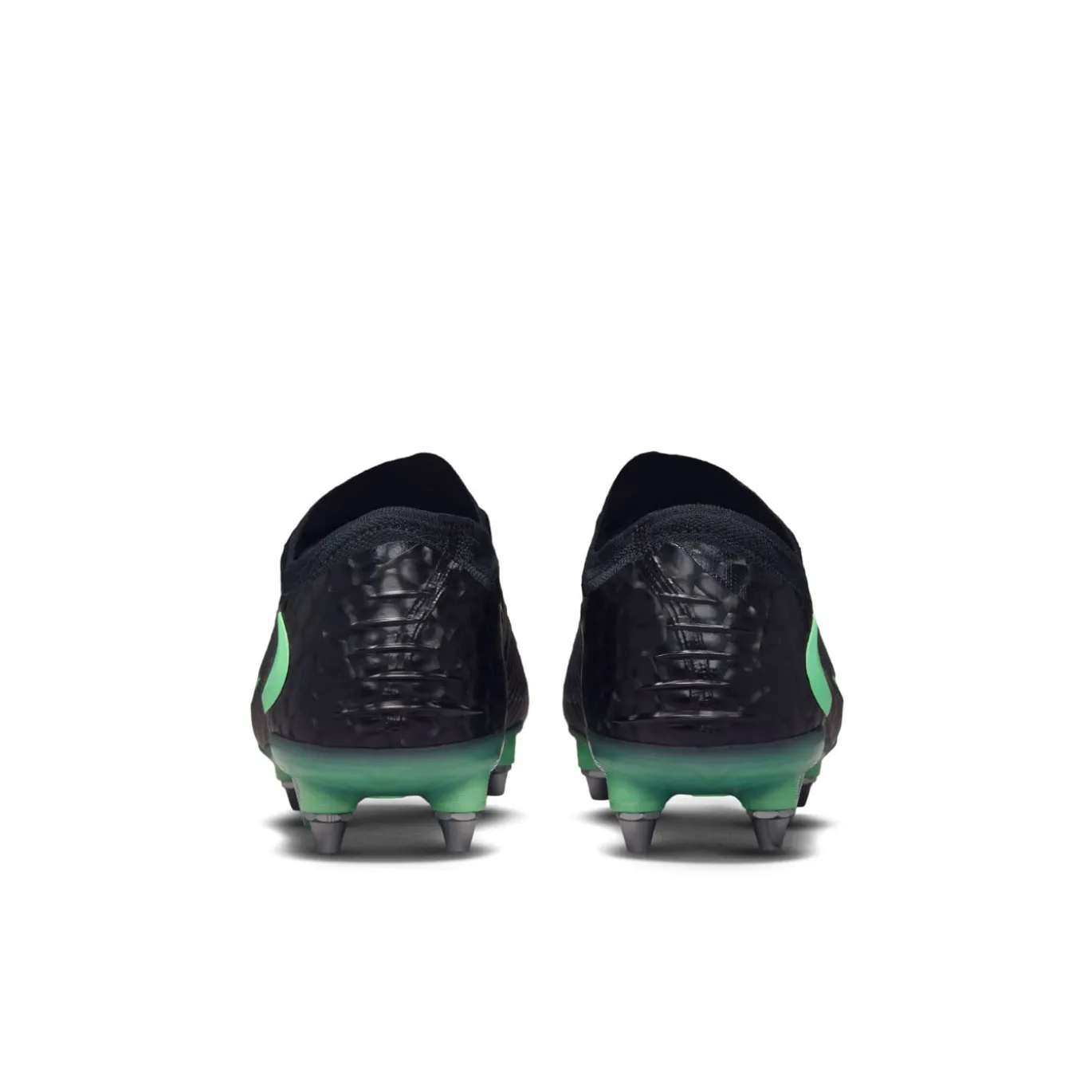 Nike Phantom 6 Low Elite IJzeren-Nop Voetbalschoenen (SG) Pro Player Zwart Felgroen