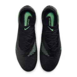Nike Phantom 6 Low Elite IJzeren-Nop Voetbalschoenen (SG) Pro Player Zwart Felgroen