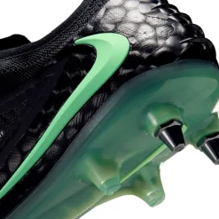 Nike Phantom 6 Low Elite IJzeren-Nop Voetbalschoenen (SG) Pro Player Zwart Felgroen