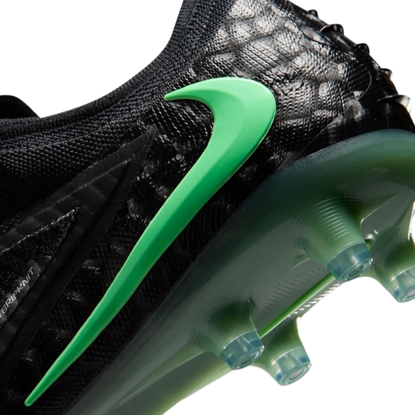 Nike Phantom 6 Low Elite Kunstgras Voetbalschoenen (AG) Zwart Felgroen