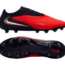 Nike Phantom 6 Low Elite Kunstgras Voetbalschoenen (AG) Zwart Felrood Goud