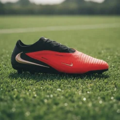 Nike Phantom 6 Low Elite Kunstgras Voetbalschoenen (AG) Zwart Felrood Goud
