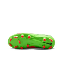 Nike Phantom 6 Low Haaland Academy Gras / Kunstgras Voetbalschoenen (MG) Kids Felgroen Rood Zwart