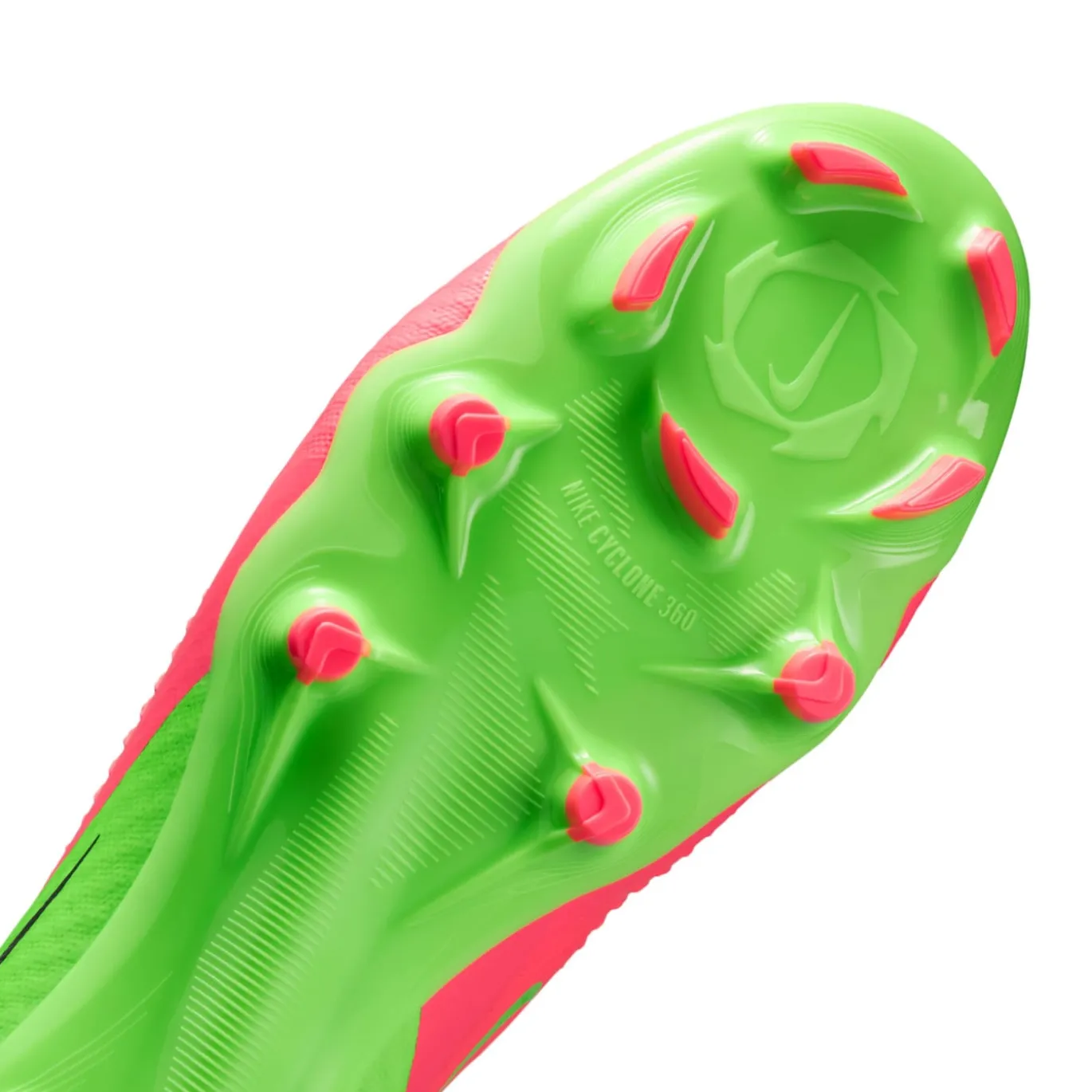 Nike Phantom 6 Low Haaland Academy Gras / Kunstgras Voetbalschoenen (MG) Felgroen Rood Zwart