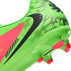 Nike Phantom 6 Low Haaland Academy Gras / Kunstgras Voetbalschoenen (MG) Felgroen Rood Zwart