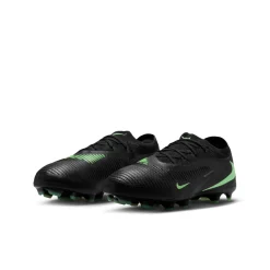 Nike Phantom 6 Low Pro Gras / Kunstgras Voetbalschoenen (MG) Kids Zwart Felgroen