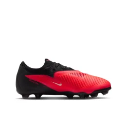 Nike Phantom 6 Low Pro Gras / Kunstgras Voetbalschoenen (MG) Kids Zwart Felrood Goud