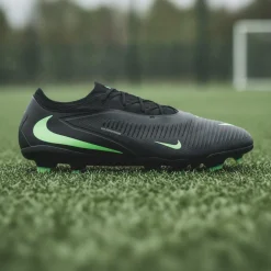 Nike Phantom 6 Low Pro Gras Voetbalschoenen (FG) Zwart Felgroen