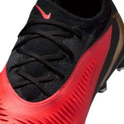 Nike Phantom 6 Low Pro Kunstgras Voetbalschoenen (AG) Zwart Felrood Goud