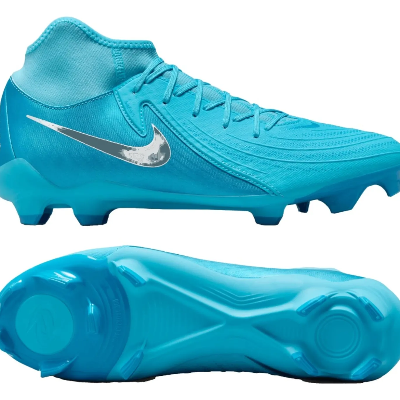 Nike Phantom Luna II Academy Gras / Kunstgras Voetbalschoenen (MG) Blauw Wit