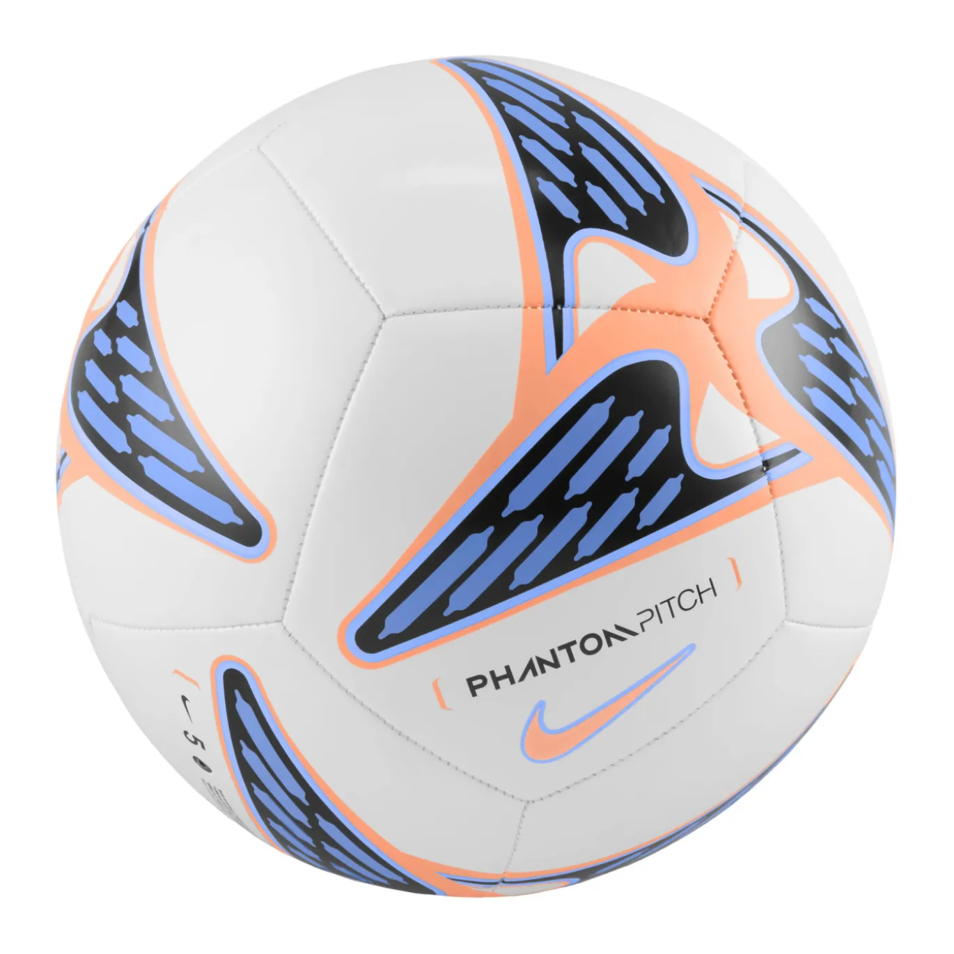 Nike Phantom Voetbal Maat 5 Wit Oranje Paarsblauw