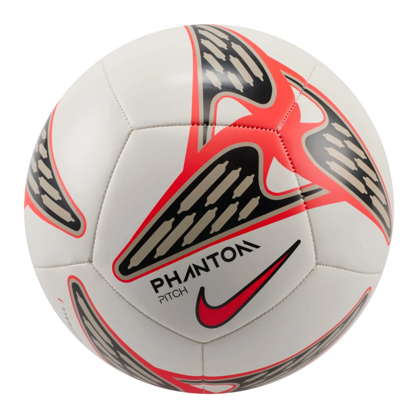 Nike Phantom Voetbal Maat 5 Wit Felrood Zwart Goud