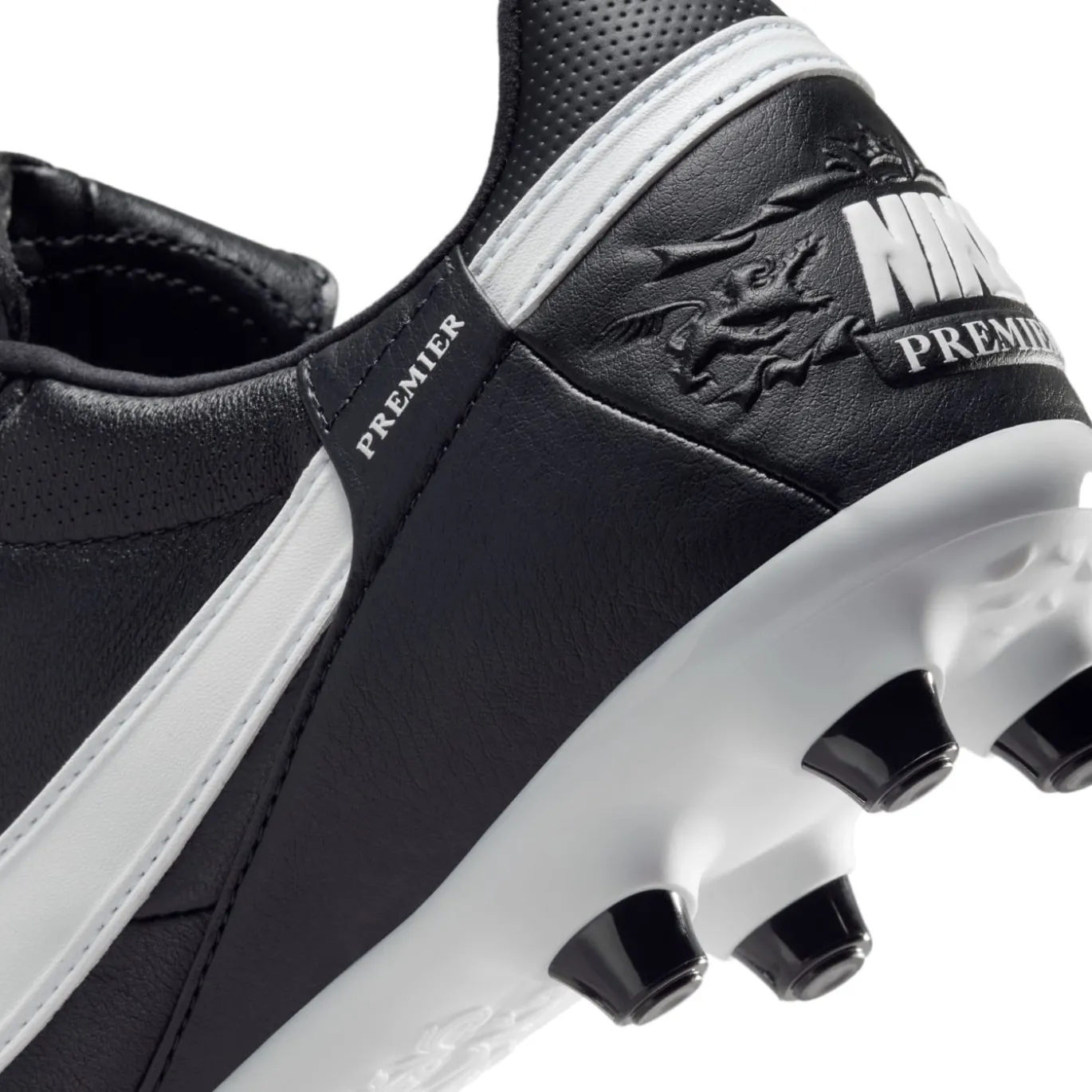 Nike Premier III Gras Voetbalschoenen (FG) Zwart Wit Zwart