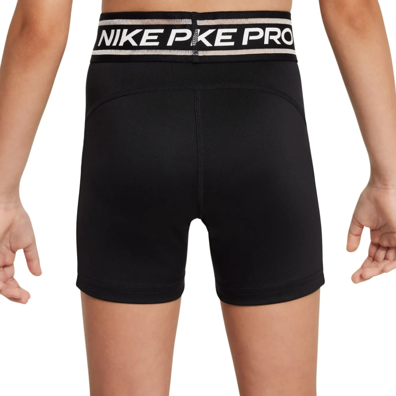 Nike Pro 3 Inch Sportbroekje Meisjes Zwart Wit
