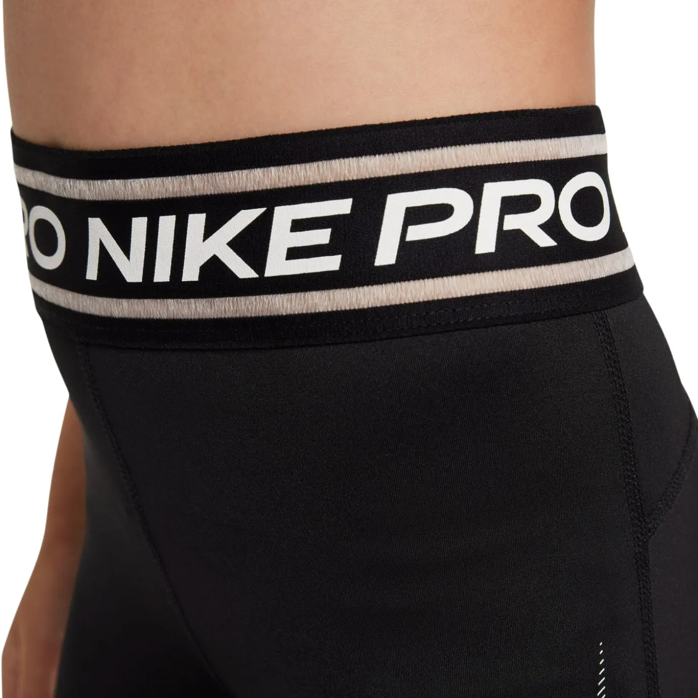 Nike Pro 3 Inch Sportbroekje Meisjes Zwart Wit