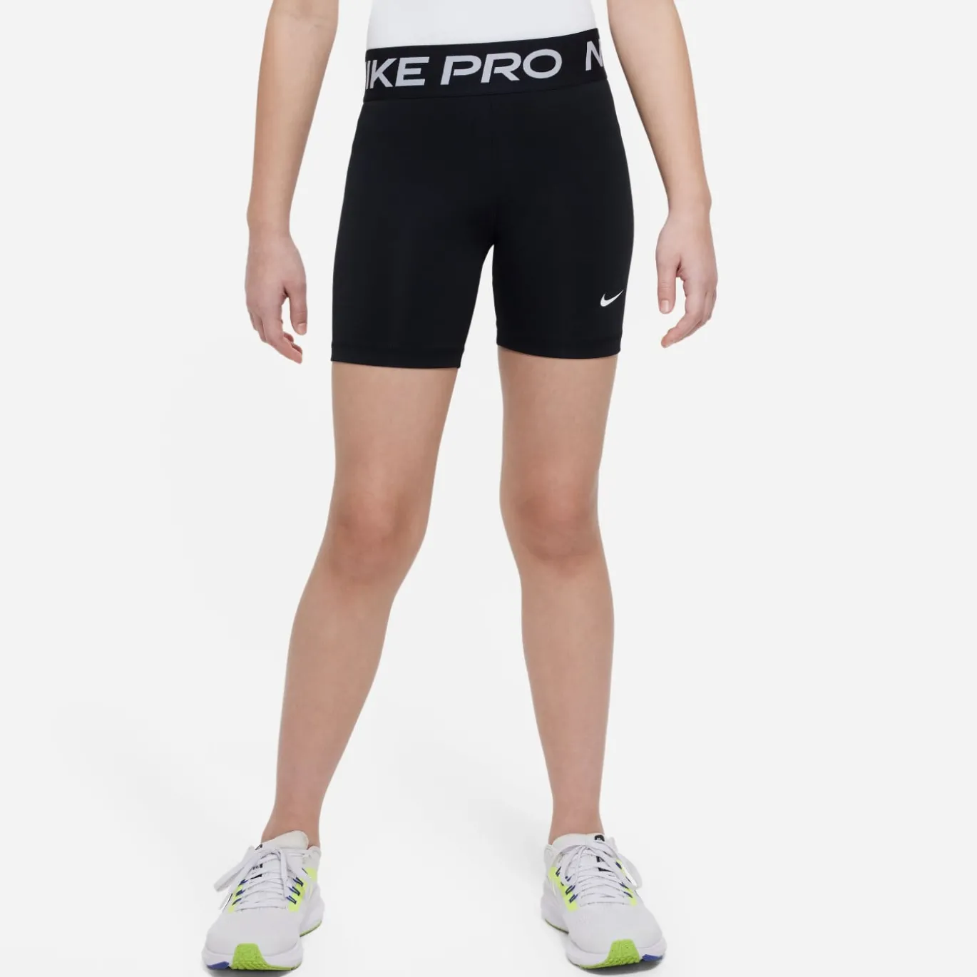 Nike Pro 5IN Sportbroekje Meisjes Zwart Wit