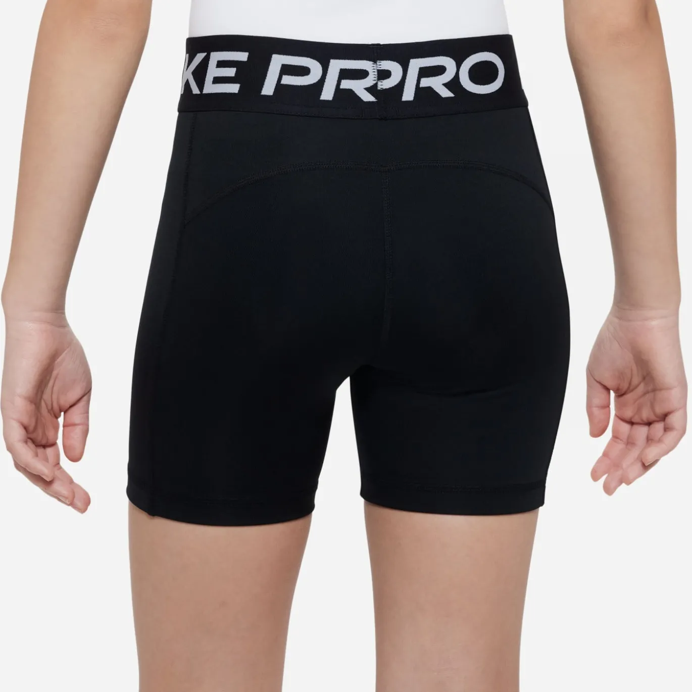 Nike Pro 5IN Sportbroekje Meisjes Zwart Wit