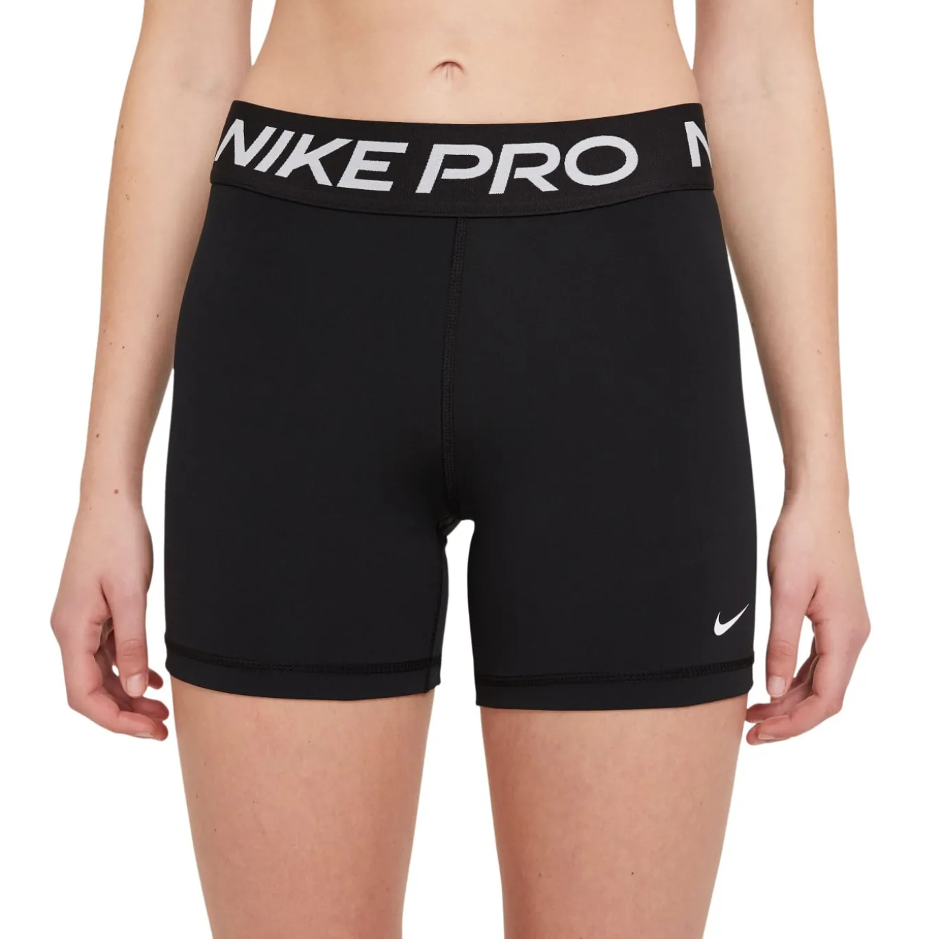 Nike Pro 365 Korte Sportlegging Dames Zwart Wit