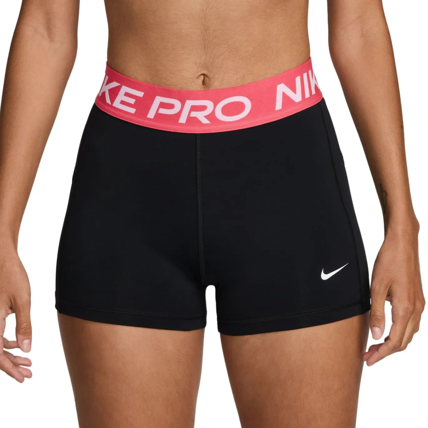 Nike Pro Leak Protection Sportbroekje Dames Zwart Roze Wit
