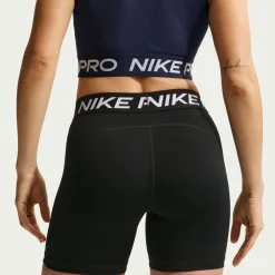 Nike Pro 365 Mid-Rise Sportbroekje Dames (13cm) Zwart Wit
