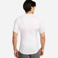 Nike Pro Ondershirt Korte Mouwen Wit Zwart